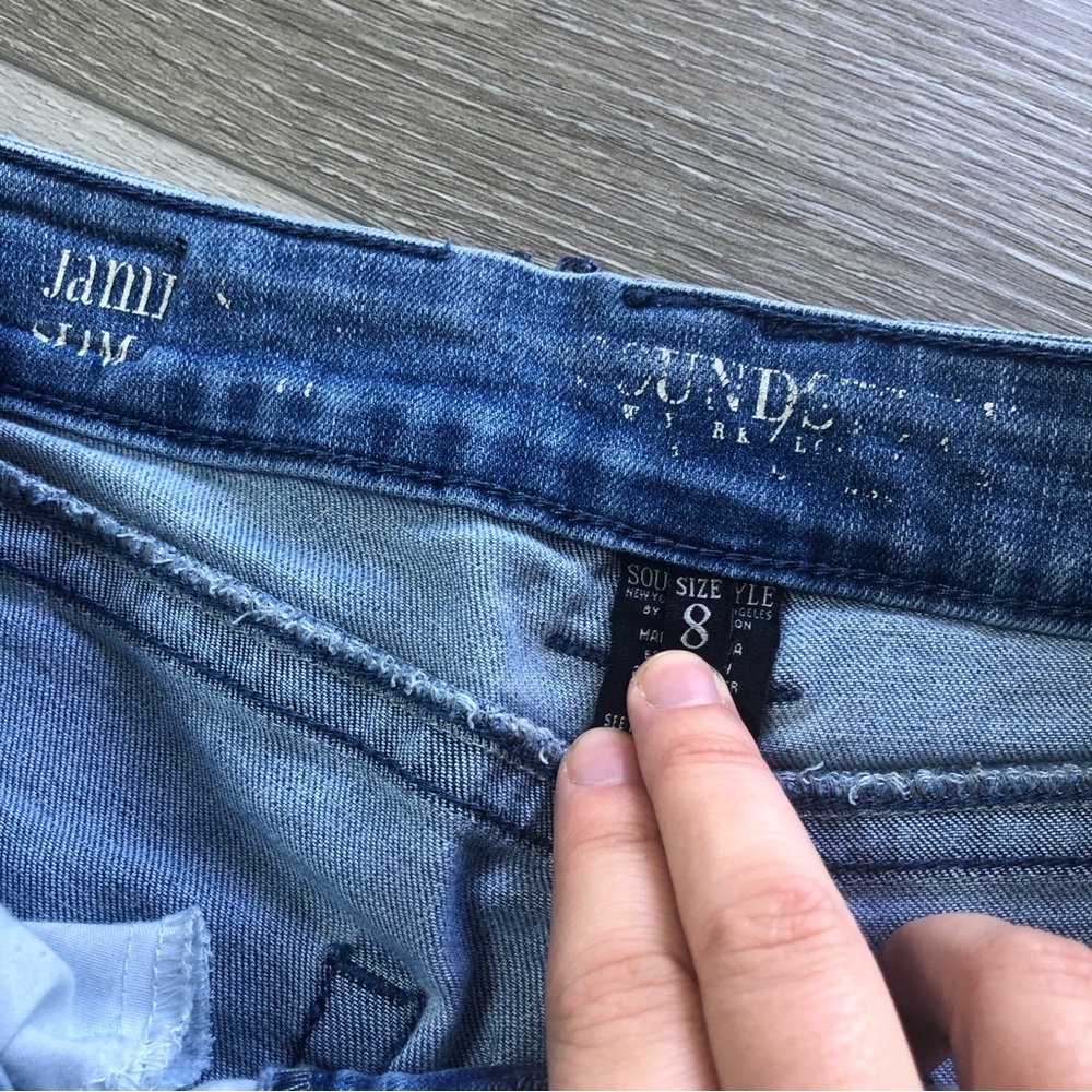 Women's Blue Skinny Jeans - Picture 7 of 12